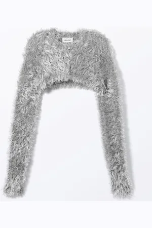 Monki Hairy Knitted Bolero Cardigan