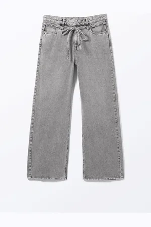 Monki Low Waisted Relaxed Twill Trousers