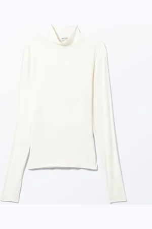 Monki Long-Sleeved Mock Turtleneck Top