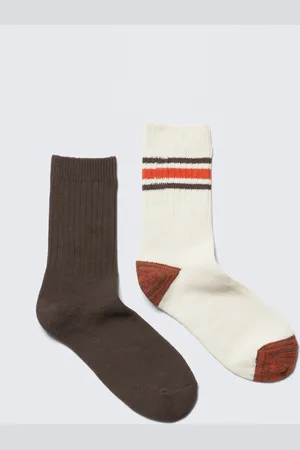 Monki 2-pack Ribbed Crew Socks