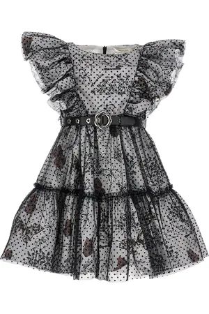 MONNALISA Vestido de popelina y tul