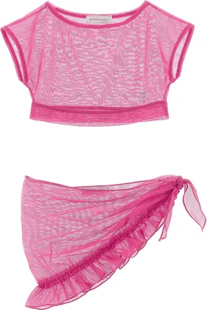 MONNALISA Pareo de traje de baño de tul elástico