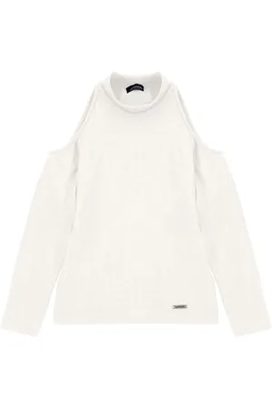 MONNALISA Jersey de cuello alto con ojo de buey