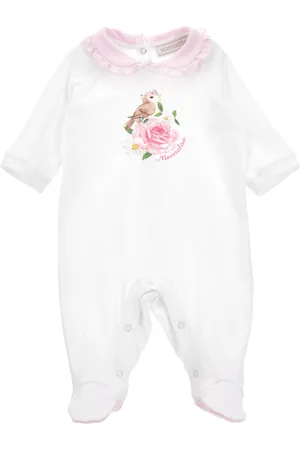 MONNALISA Pelele de algodón con estampado floral