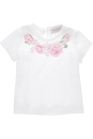 MONNALISA Camiseta con collar de rosas