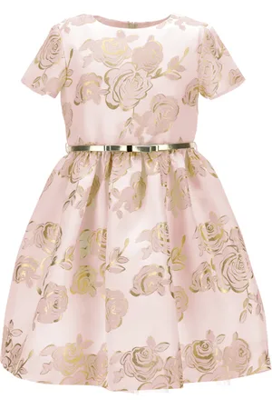 MONNALISA Vestido mikado rosas