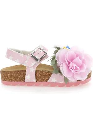 MONNALISA Sandalias con flores aplicadas