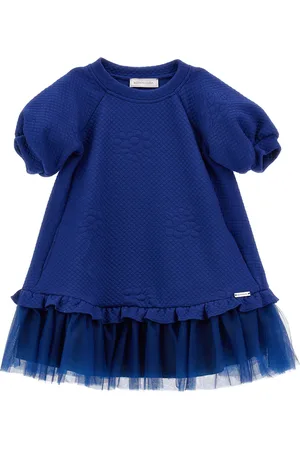 MONNALISA Vestido acolchado con volante de tul