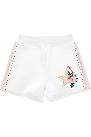MONNALISA Shorts de felpa con tachuelas