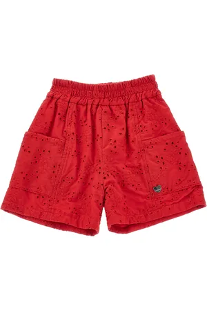 MONNALISA Bermudas con bordado inglés