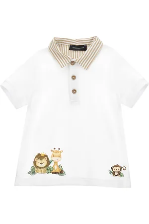 MONNALISA Polo de piqué con animales
