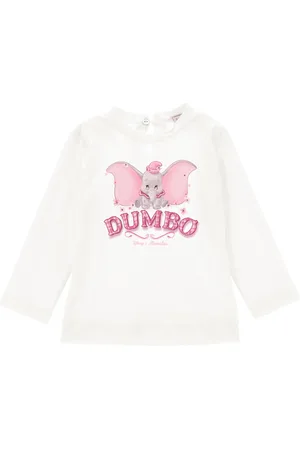 MONNALISA Camiseta punto algodón con Dumbo y pedrería