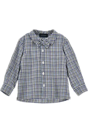 MONNALISA Camisa de tejido de mezcla a cuadros