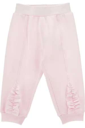 MONNALISA Joggers de felpa con volantes