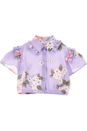 MONNALISA Camisa de muselina de flores