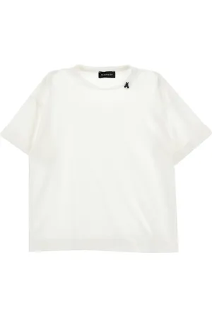 MONNALISA Camiseta de algodón de color liso