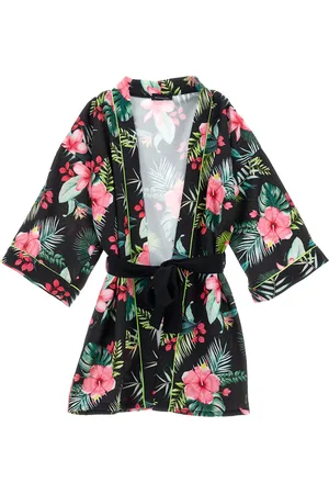 MONNALISA Chaqueta tipo kimono con estampado de selva