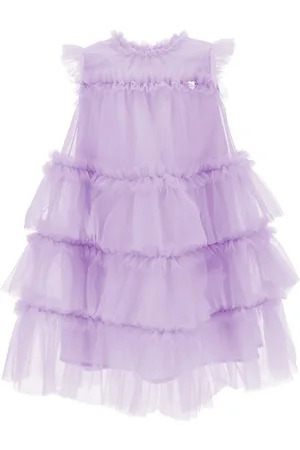 MONNALISA Vestido de tul con volantes