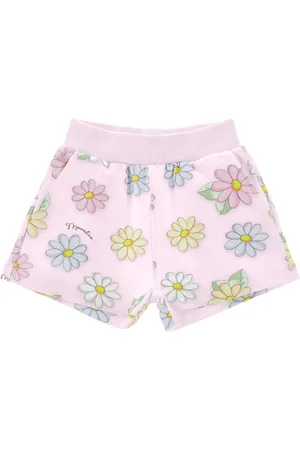 MONNALISA Short sudadera con margaritas