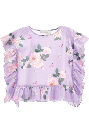 MONNALISA Conjunto de playa de muselina floral