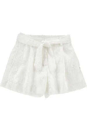 MONNALISA Shorts de georgette bordados