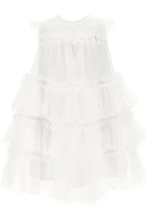 MONNALISA Vestido de tul con volantes