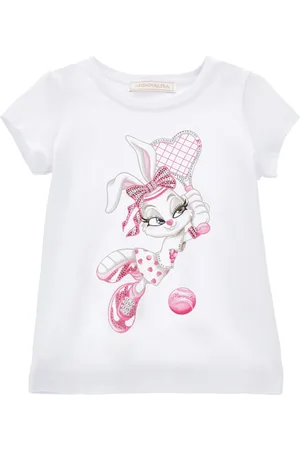 MONNALISA Camiseta con estampado de conejitos