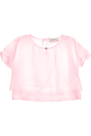 MONNALISA Camiseta de raso con lazos en la espalda