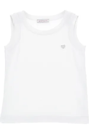 MONNALISA Camiseta sin mangas de viscosa acanalada