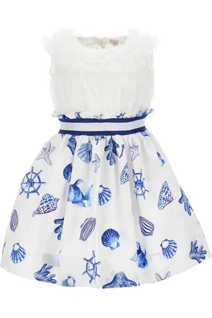 MONNALISA Vestido de raso y tul