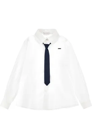 MONNALISA Camisa de popelina con corbata