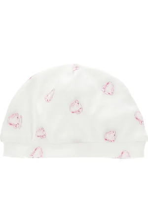 MONNALISA Gorro de algodón con estampado de cristales