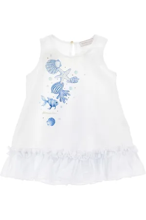 MONNALISA Camiseta larga sin mangas con strass
