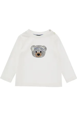 MONNALISA Camiseta de punto con osito de cuadros