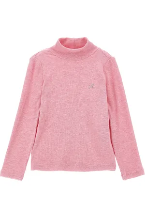 MONNALISA Jersey de cuello alto de viscosa de canalé