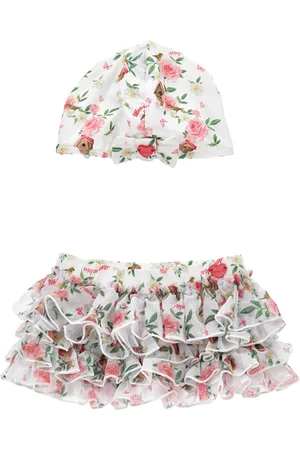 MONNALISA Conjunto playero elástico con tul