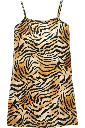 MONNALISA Vestido playero con diseño de tigre