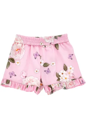 MONNALISA Pantalón corto con estampado de ramos