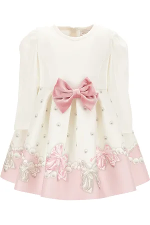 MONNALISA Vestido con maxilazo de terciopelo