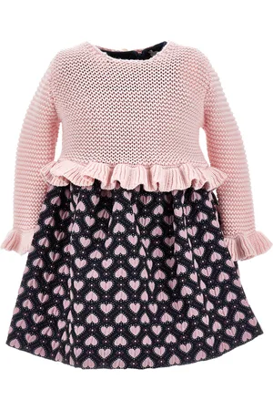 MONNALISA Vestido de jacquard corazones