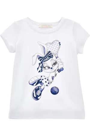 MONNALISA Camiseta con estampado de conejitos