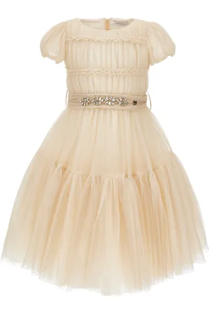 MONNALISA Vestido de tul con purpurina