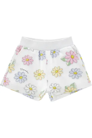 MONNALISA Short sudadera con margaritas