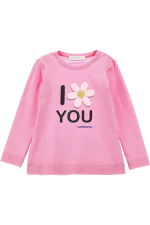 MONNALISA Camiseta de punto con strass