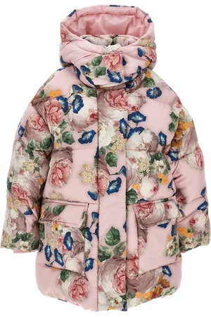 MONNALISA Chaqueta acolchada con rosas barrocas