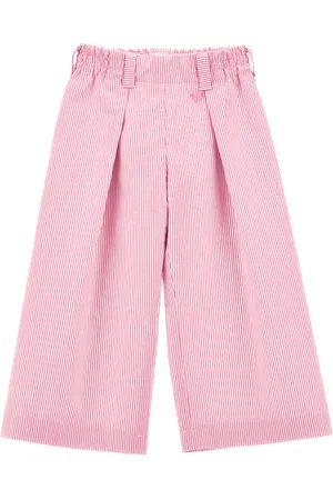 MONNALISA Pantalón de corte oversize en tejido de rayas