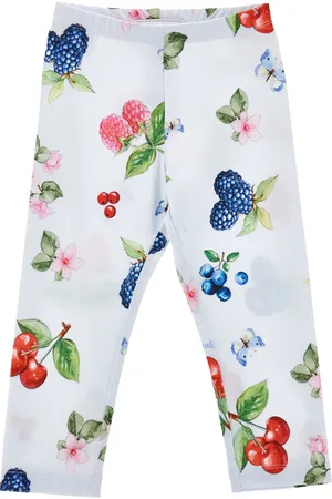 MONNALISA Leggings de punto con estampado de frutas