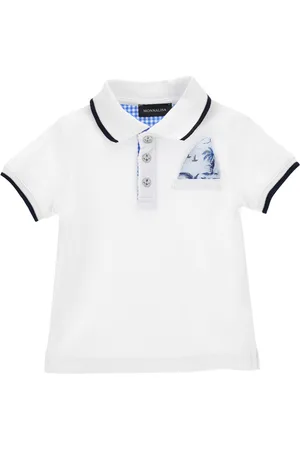 MONNALISA Polo de piqué de algodón
