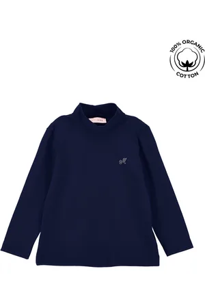 MONNALISA Jersey de cuello alto de algodón orgánico