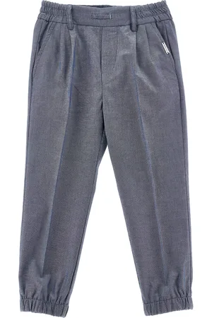 MONNALISA Pantalón jogger de algodón Oxford